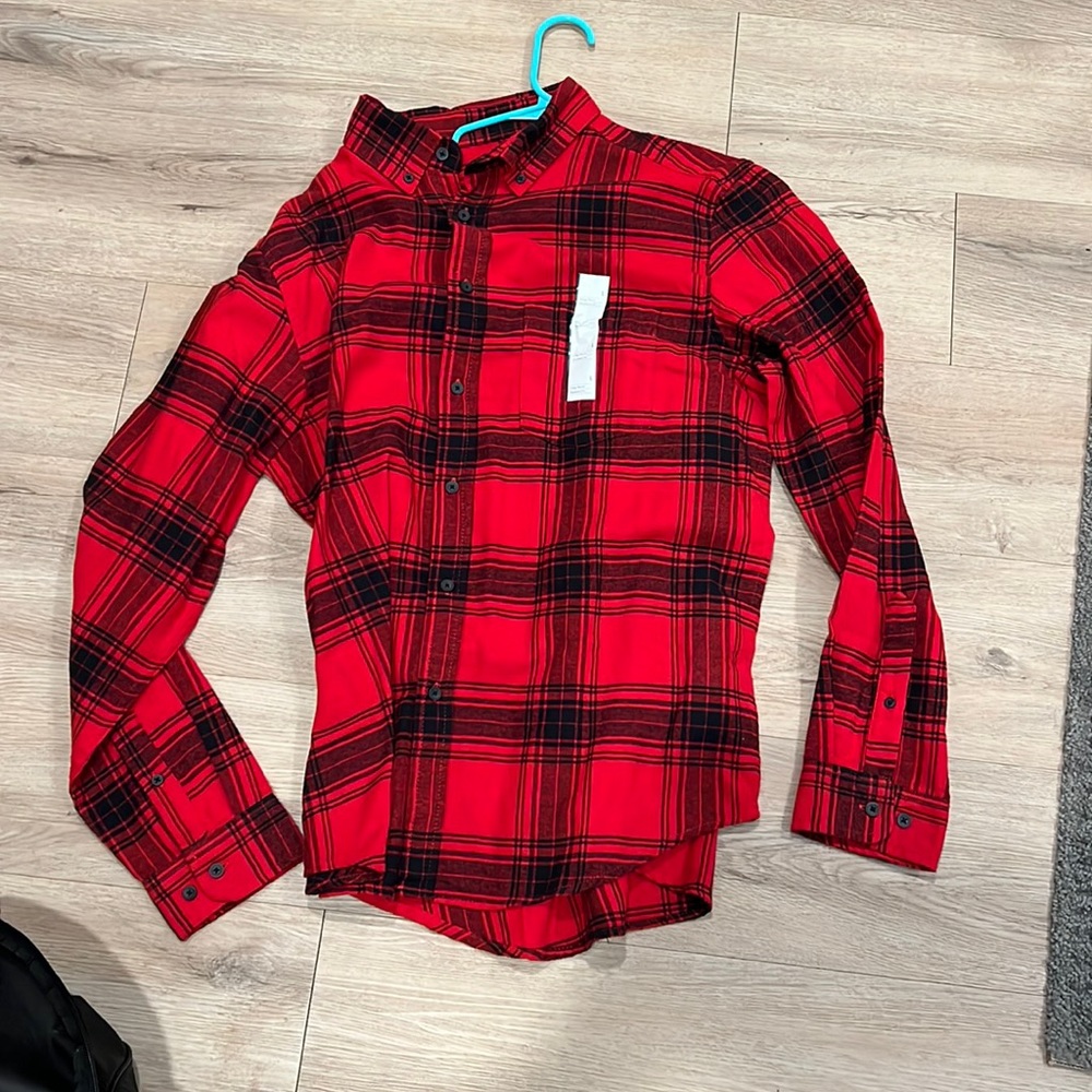 Goodfellow Flannel (red and black) size L